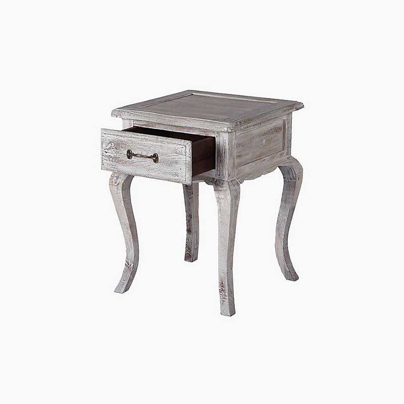 Zeke Grey Wooden Side Table