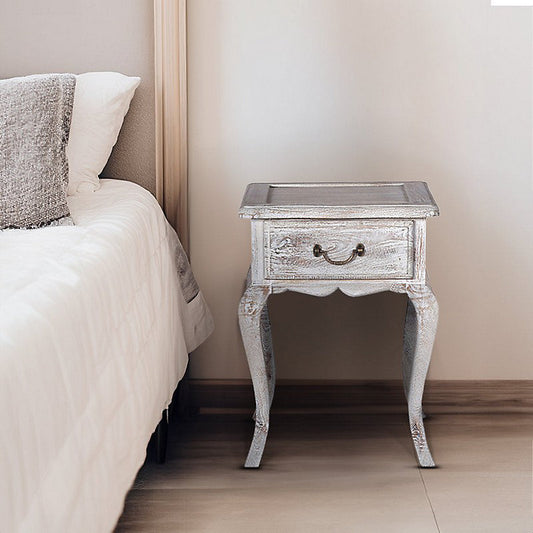 Zeke Grey Wooden Side Table