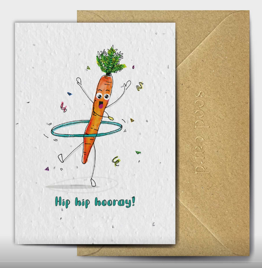 Hip Hip Hooray seed card