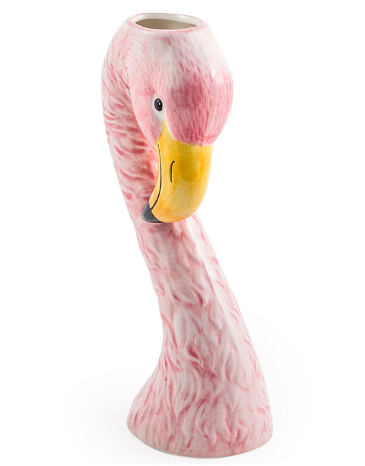 Pink Flamingo Head Vase Small