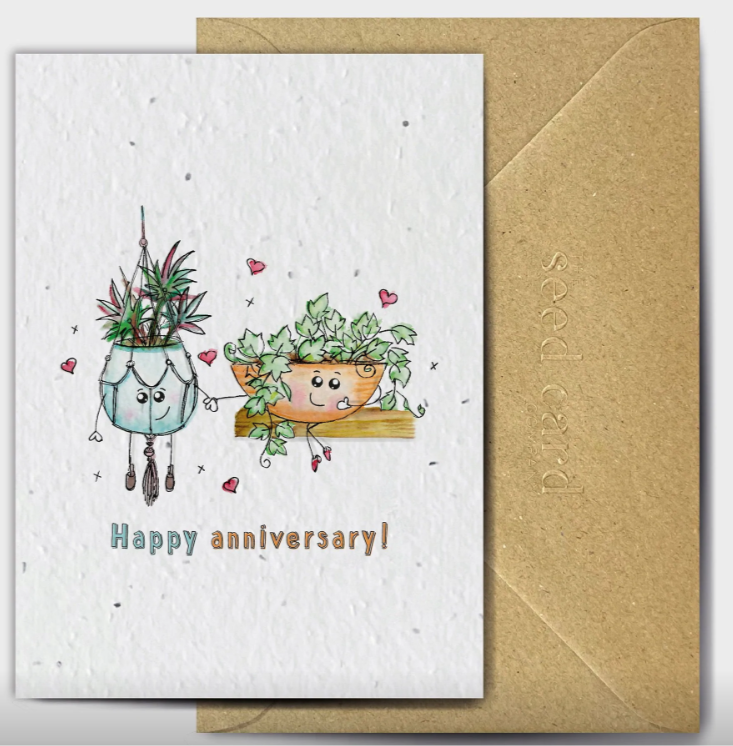 Happy Anniversary - Plantable Seed Card