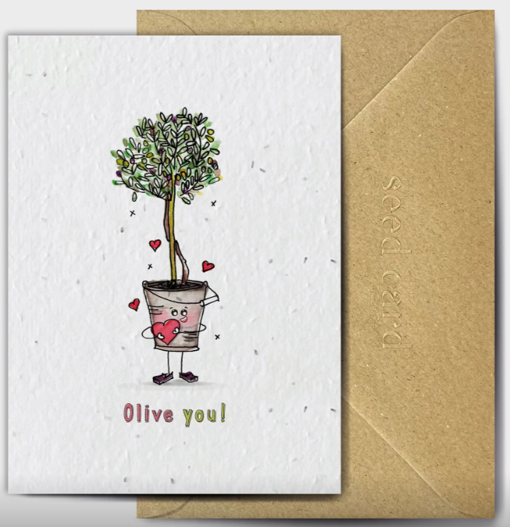 Olive you - Plantable Seed Card